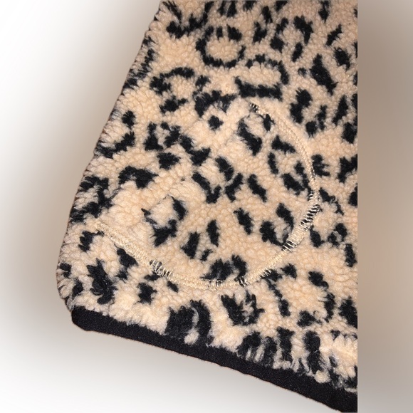 Polo Ralph Lauren Girls Teddy Leopard Cheetah Animal Print Fleece Zip Jacket 6X - Picture 3 of 8